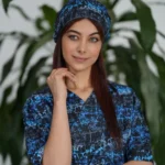 کلاه جراحی آبی خاکستری فانتزی