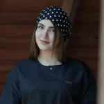 کلاه جراحی مشکی طرح قلب