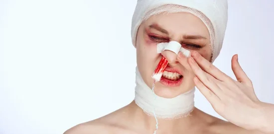 تحمل تامپون بینی بعد جراحی