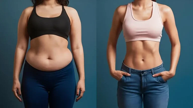 نتایج قبل و بعد از عمل برداشت پوست اضافی شکم