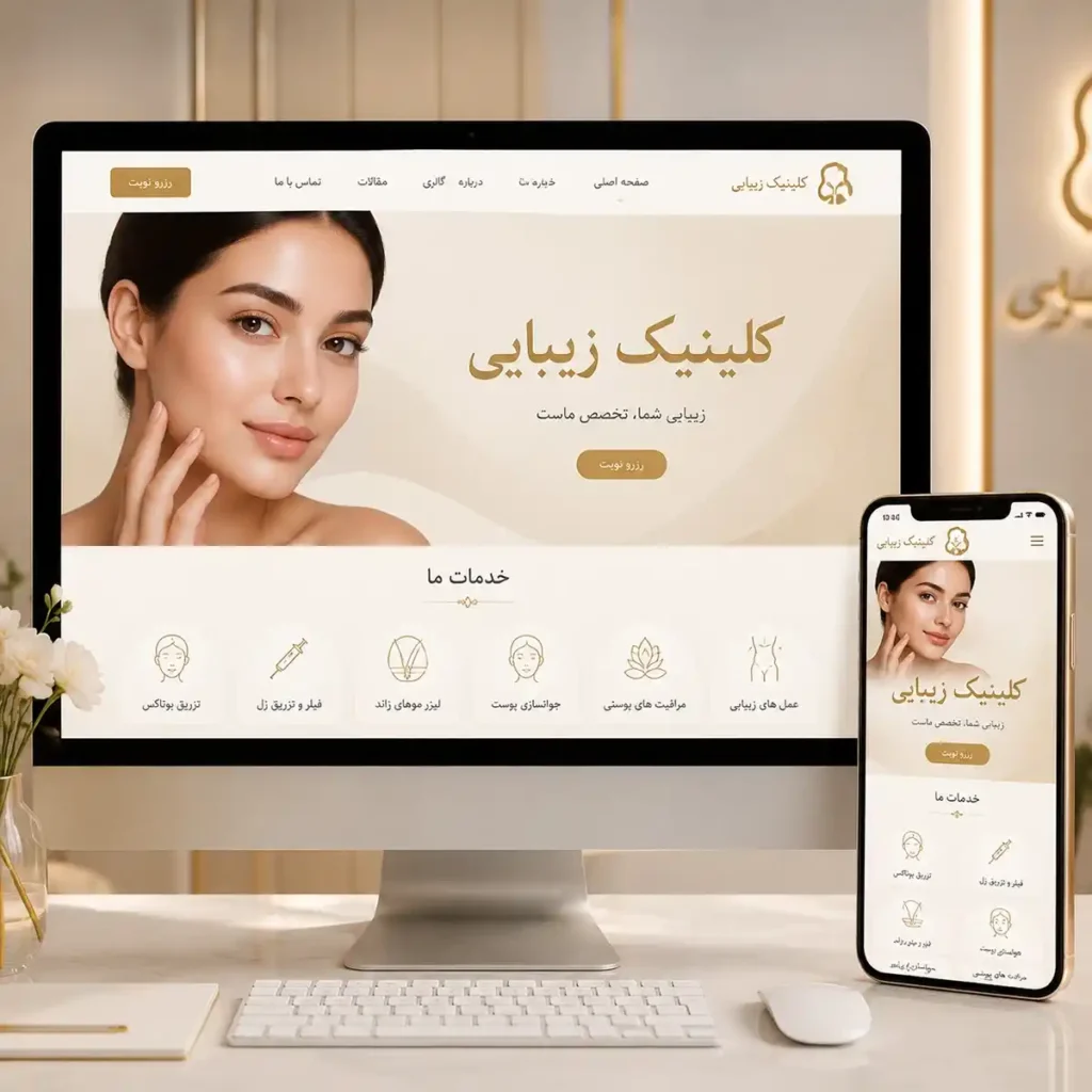 طراحی تخصصی وب‌سایت برای کلینیک‌های زیبایی